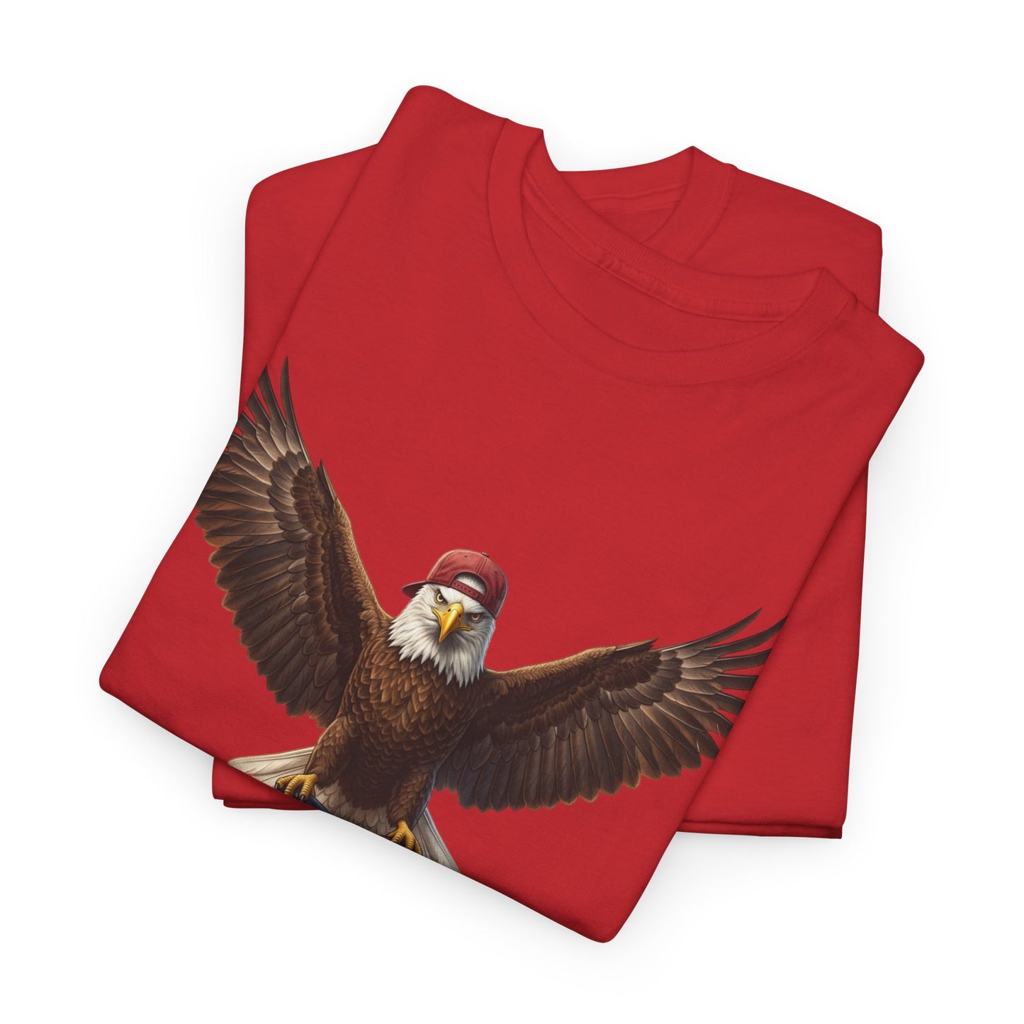 America F Yeah Eagle Tee — Patriotic Flag Graphic Shirt
