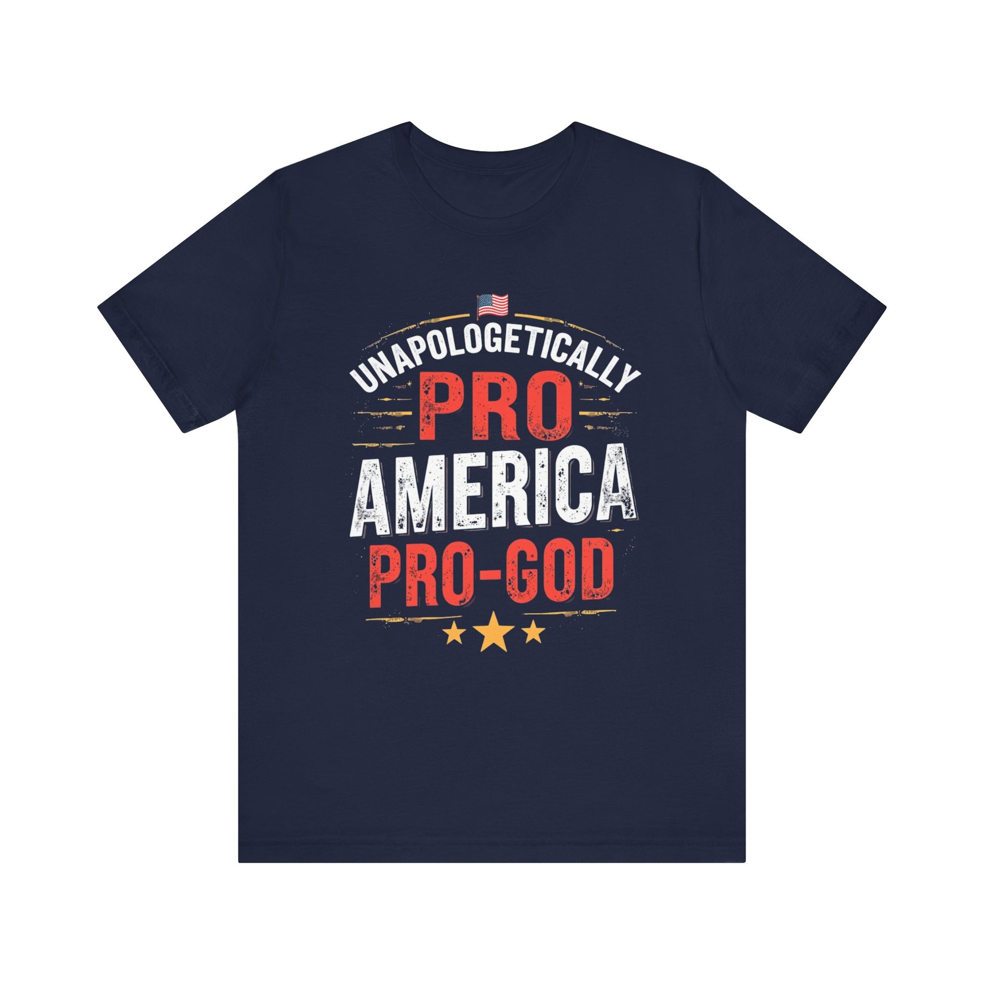 Pro-America Pro-God Tee - Patriotic Jersey T-Shirt - Psychonaut Swag