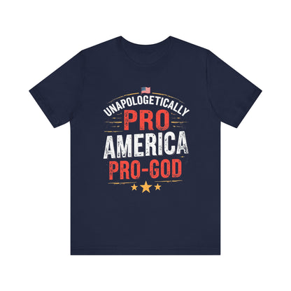 Pro-America Pro-God Tee - Patriotic Jersey T-Shirt - Psychonaut Swag