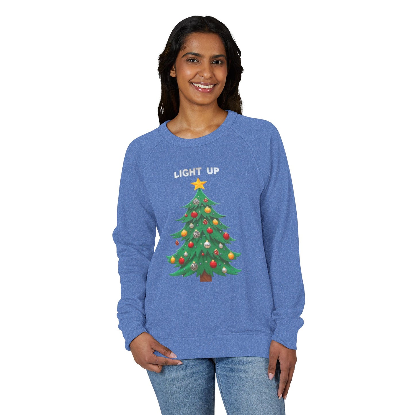 Light Up Christmas Tree Crewneck Sweatshirt