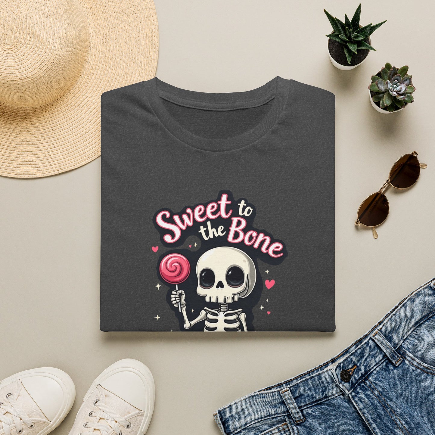 Sweet to the Bone T-Shirt — Cute Skeleton Candy Graphic Tee