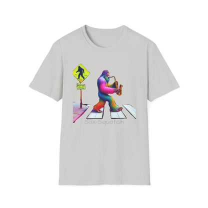 Sax-Squatch, Unisex Softstyle T-Shirt