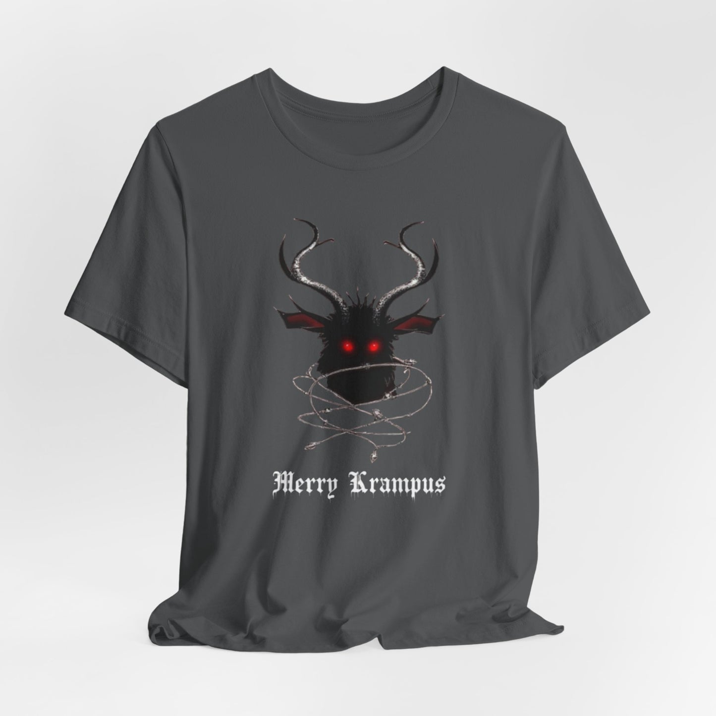 Krampus Graphic Tee — "Merry Krampus" Holiday Horror T-Shirt