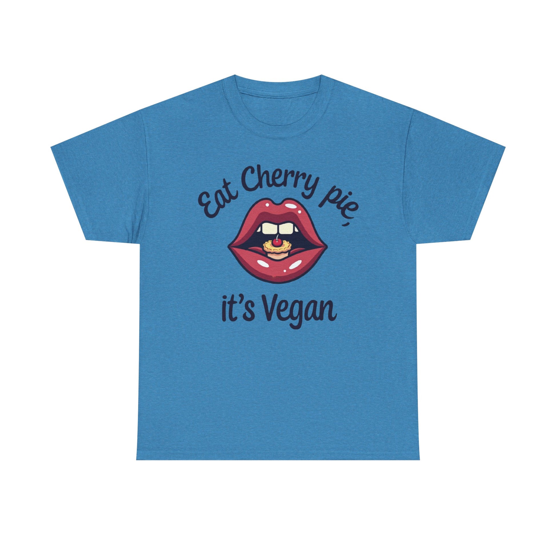 Vegan Cherry Pie Graphic Tee for Food Lovers - Psychonaut Swag