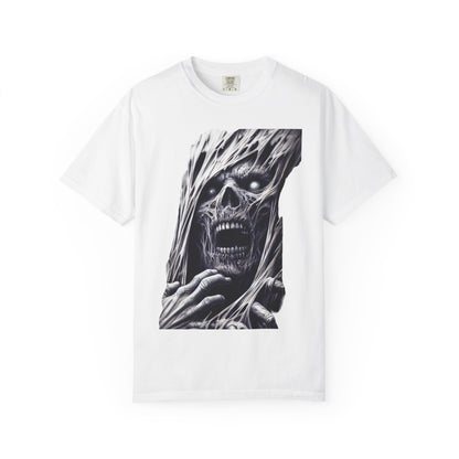 Gothic Zombie Graphic Tee, Unisex Casual Shirt, Unique Festival Wear, Gothic Aesthetic, Halloween Costume Top