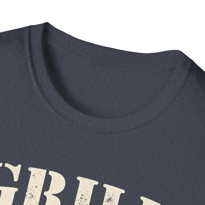 Grill Sergeant T-Shirt, Unisex Softstyle Tee, BBQ Gift, Father's Day Shirt, Grilling Apparel - Psychonaut Swag