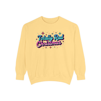 Totally Rad 90’s retro Christmas Sweatshirt — Retro 80s Holiday Crewneck