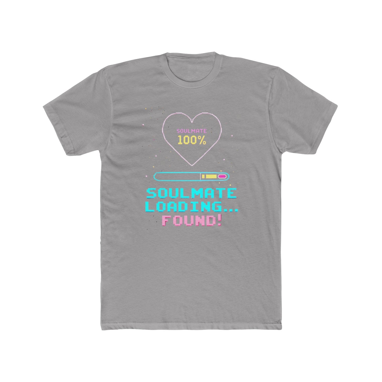 Soulmate Loading Found! T-Shirt — Retro Neon Love Tee