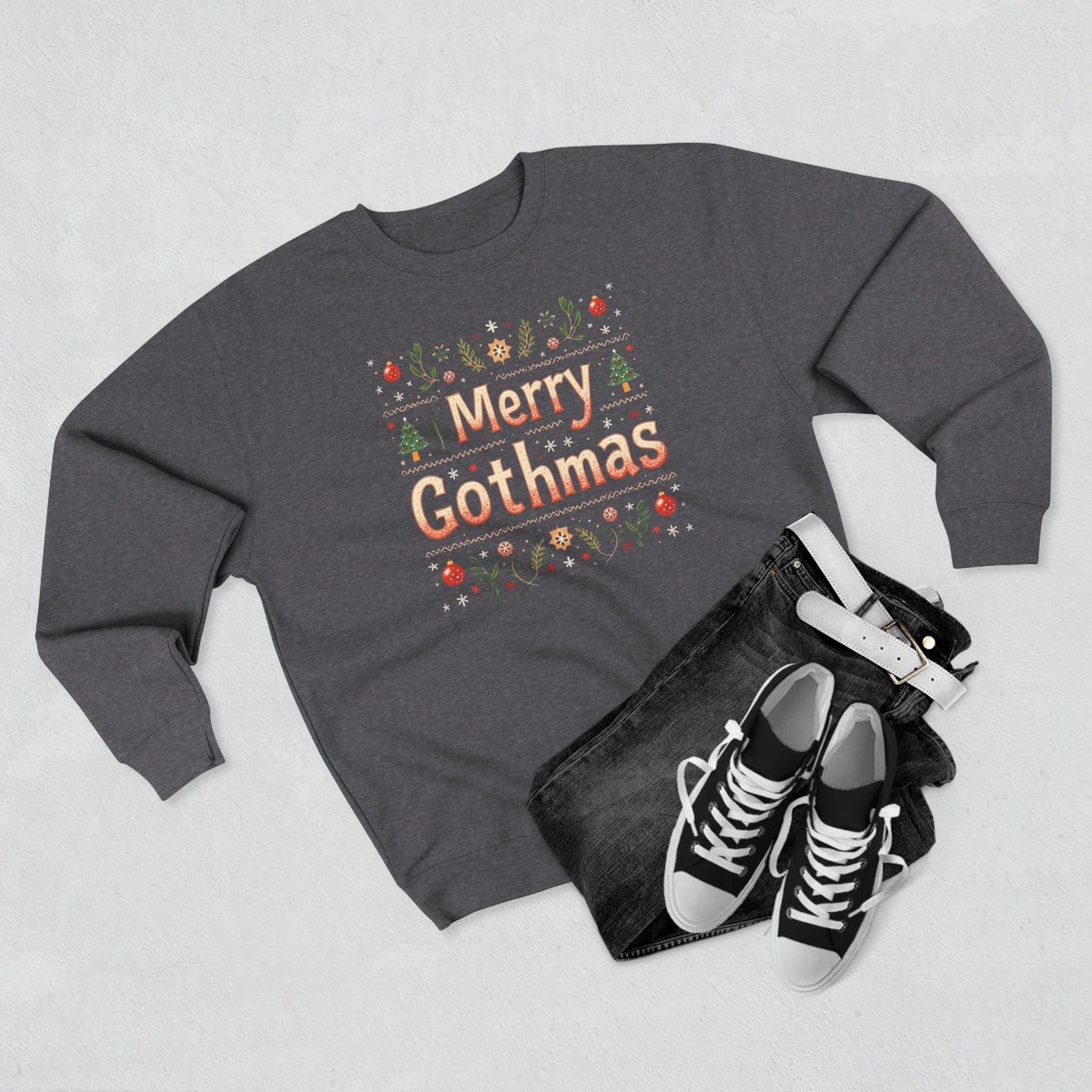 Merry Gothmas Sweatshirt — Gothic Holiday Crewneck