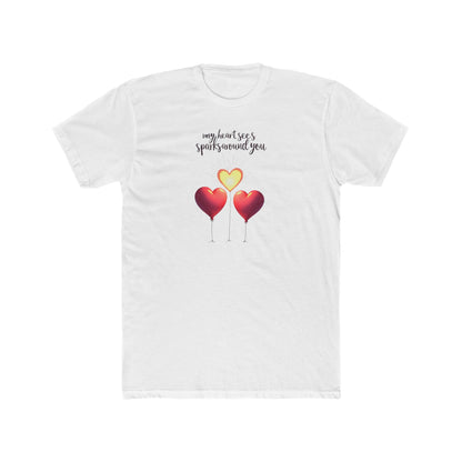 Valentine Heart Trio Tee — "My Heart Says I Picked Around You" Romantic Graphic T-Shirt