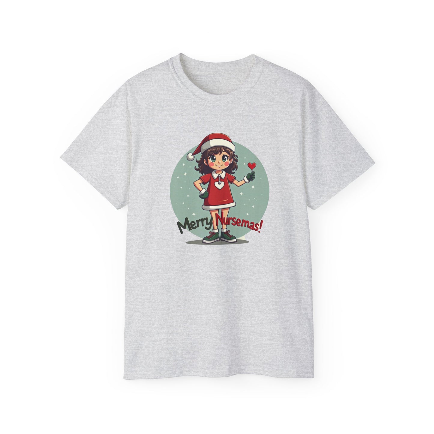 Nurse Christmas Tee — "Merry Nursemas!" Holiday Nurse T-Shirt