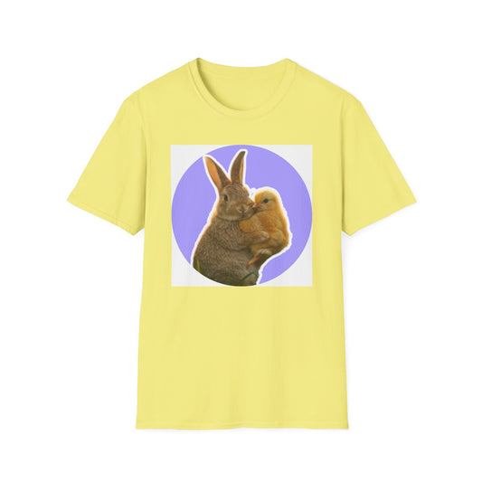 Easter Bunny and Chic, Unisex Softstyle T-Shirt - Psychonaut Swag