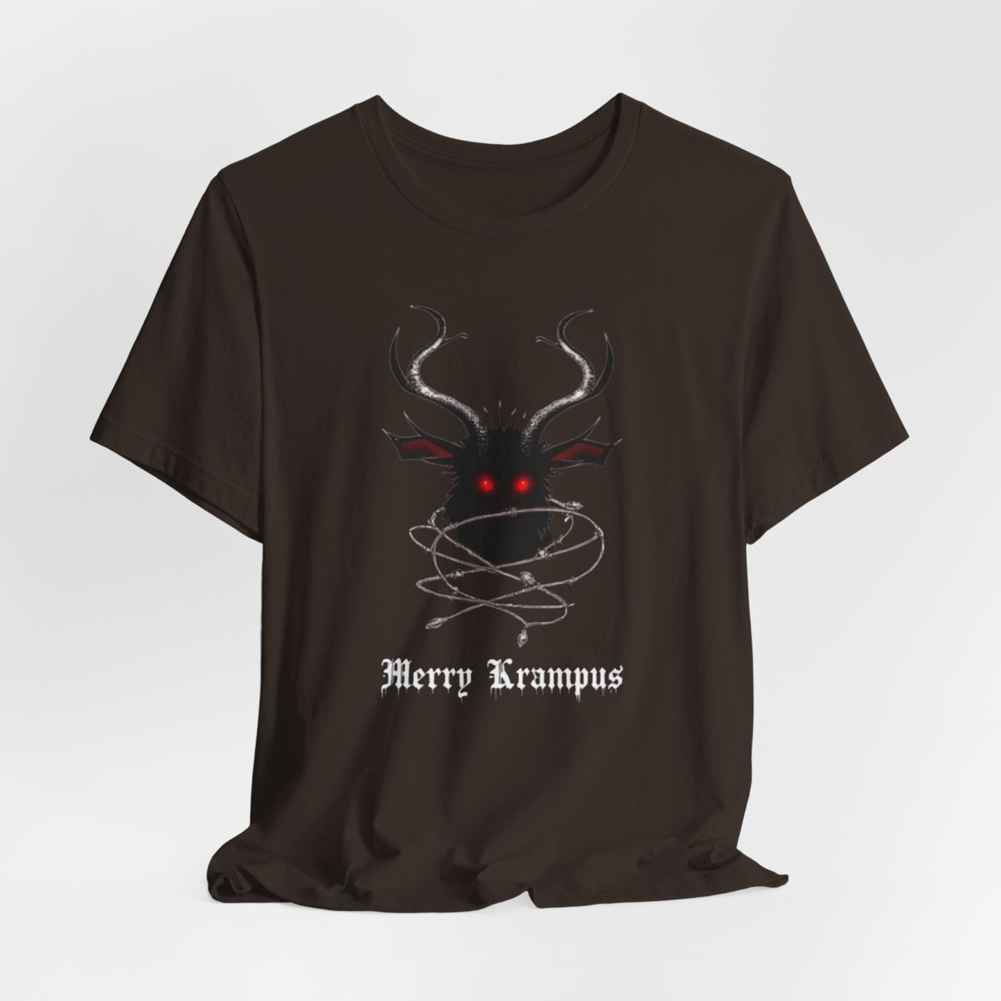 Krampus Graphic Tee — "Merry Krampus" Holiday Horror T-Shirt