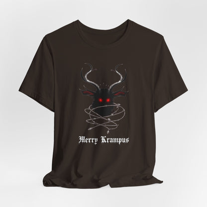Krampus Graphic Tee — "Merry Krampus" Holiday Horror T-Shirt