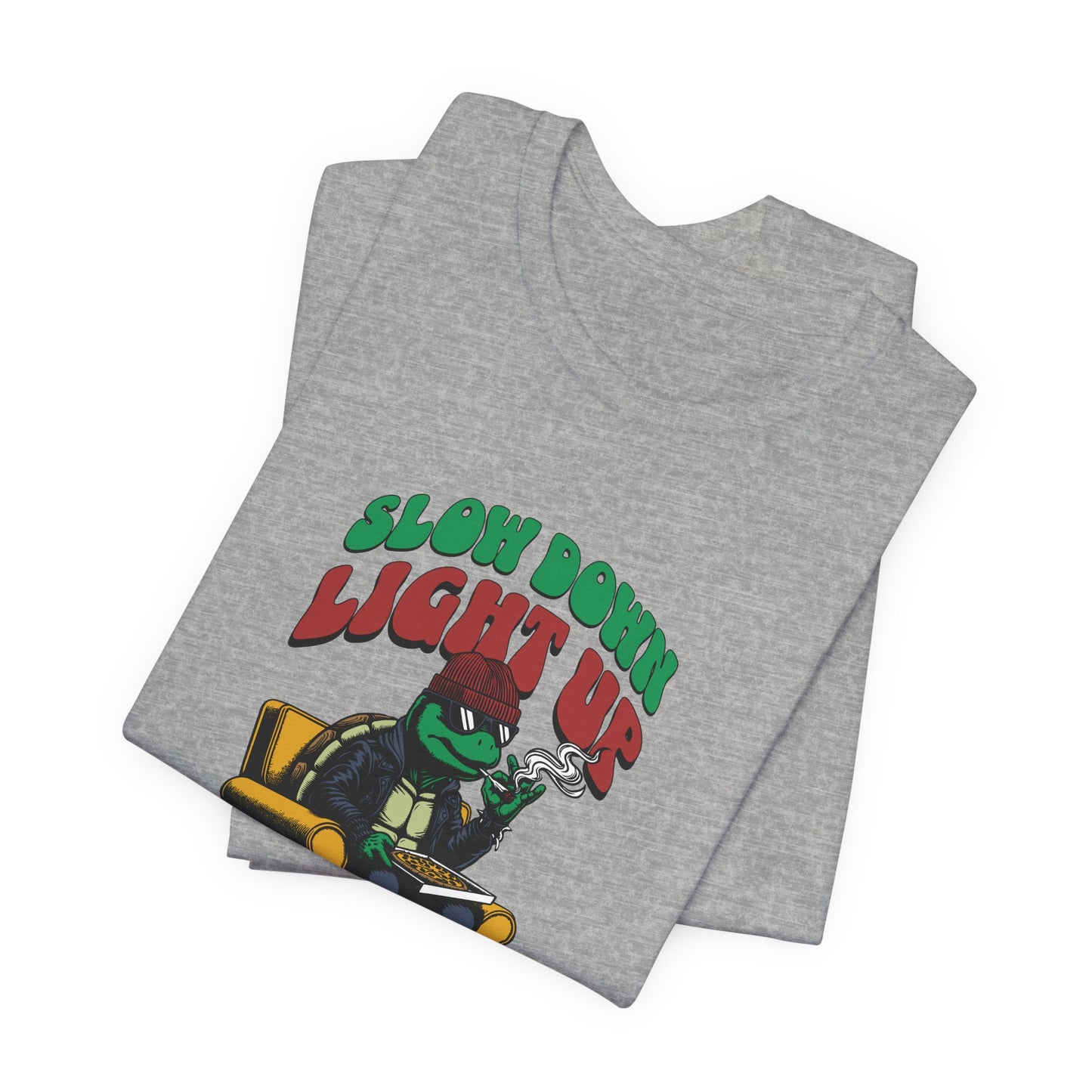 Slow Turtle, Unisex Jersey Short Sleeve Tee