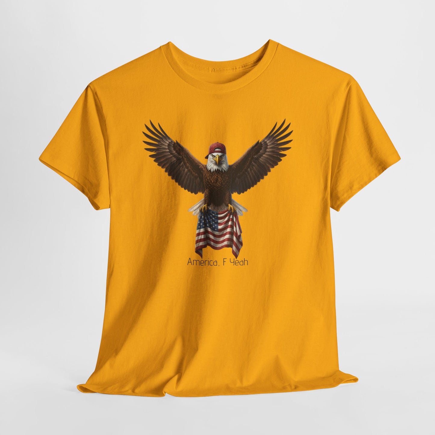 America F Yeah Eagle Tee — Patriotic Flag Graphic Shirt