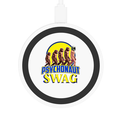 Psychonaut Swag small biz, Wireless Charging Pad, Fun Charging Station, Gamer Gift, Home Office Decor, Tech Accessory, Eco-Friendly Charging