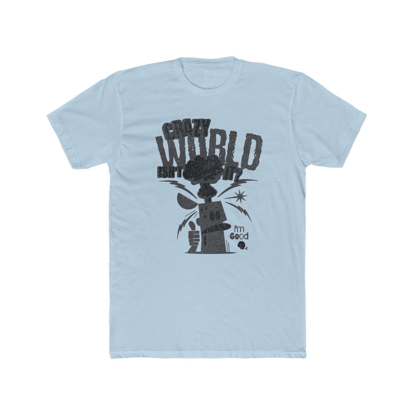 Crazy World, Unisex Cotton Crew Tee