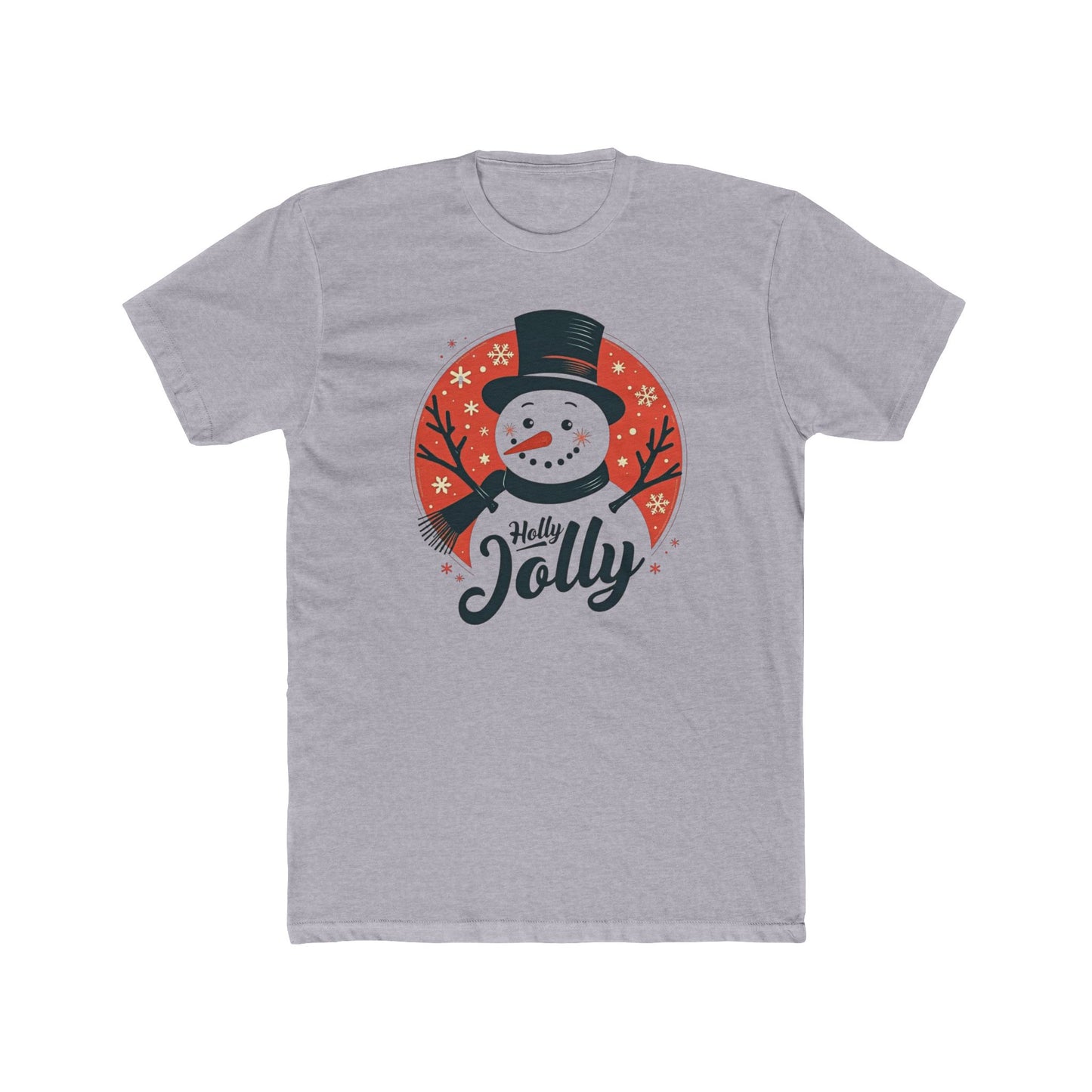 Holly Jolly Snowman T-Shirt — Christmas Holiday Crew Tee