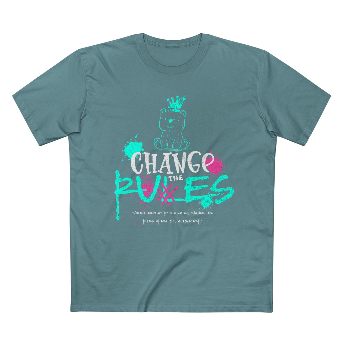 Change the Rules, Bear Adult Staple Tee