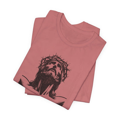 Risen Jesus Portrait Tee — Christian Easter Resurrection T-Shirt