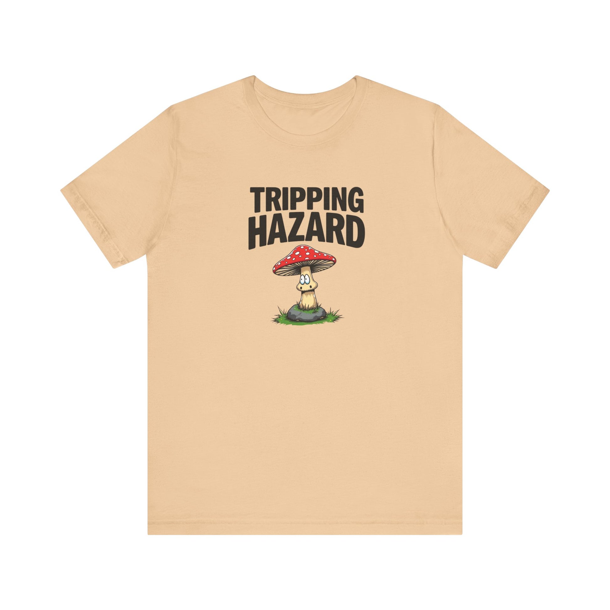 Tripping Hazard Mushroom Tee, Unisex Short Sleeve Shirt, Nature Lover Gift, Funny Graphic Shirt, Eco-Friendly Apparel, Mushroom [...] - Psychonaut Swag