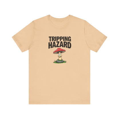 Tripping Hazard Mushroom Tee, Unisex Short Sleeve Shirt, Nature Lover Gift, Funny Graphic Shirt, Eco-Friendly Apparel, Mushroom [...] - Psychonaut Swag