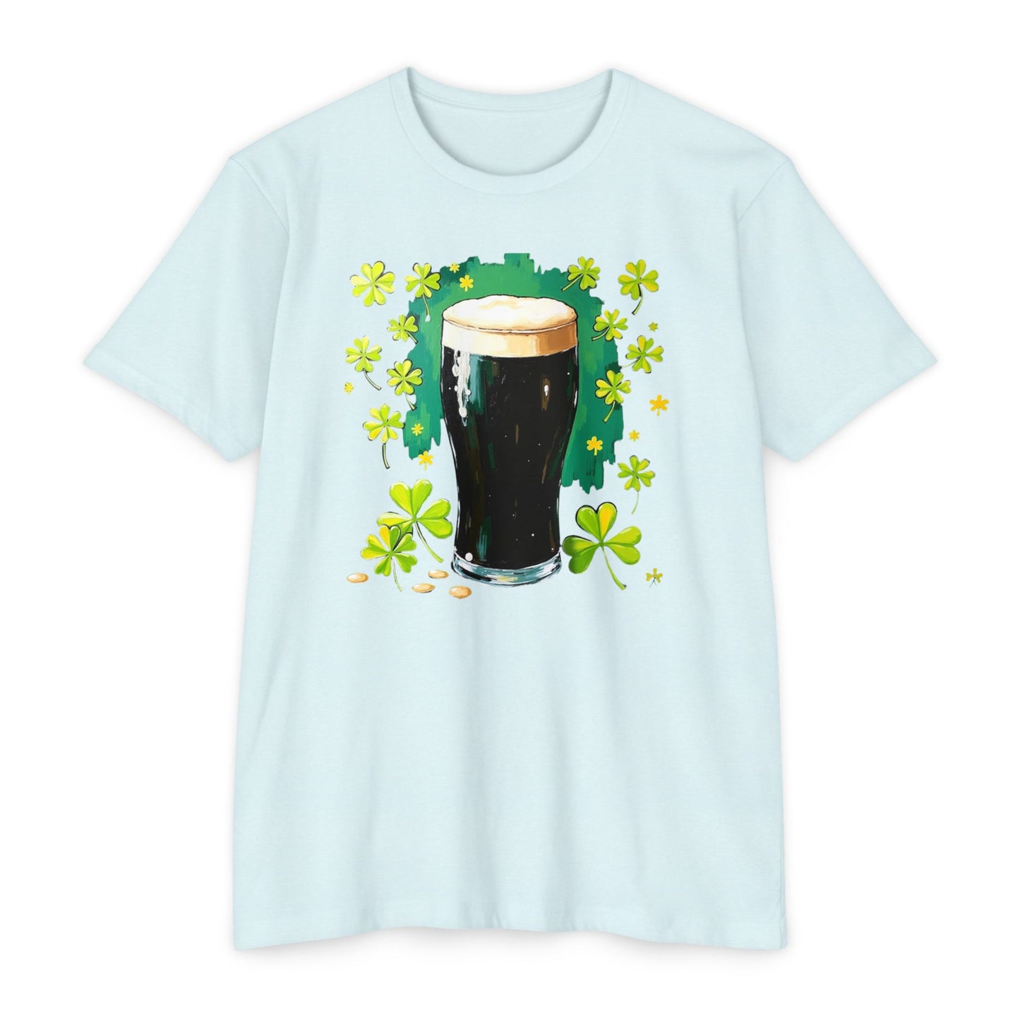St. Patrick's Day Pint T-Shirt — Irish Beer Shamrock Design