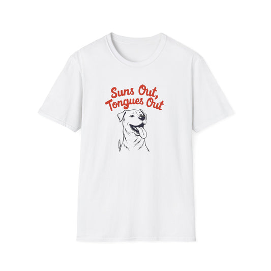 Suns Out, Tongues Out T-Shirt – Unisex Summer Tee, Dog Lovers Gift, Casual Wear, Cute Pet Shirt, Animal Lover Apparel - Psychonaut Swag