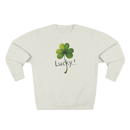 Lucky Clover Crewneck Sweatshirt — St. Patrick’s Day Shamrock Pullover