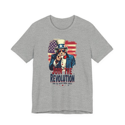 Revolution Uncle Sam T-Shirt — "Join the Revolution" Patriotic Graphic Tee