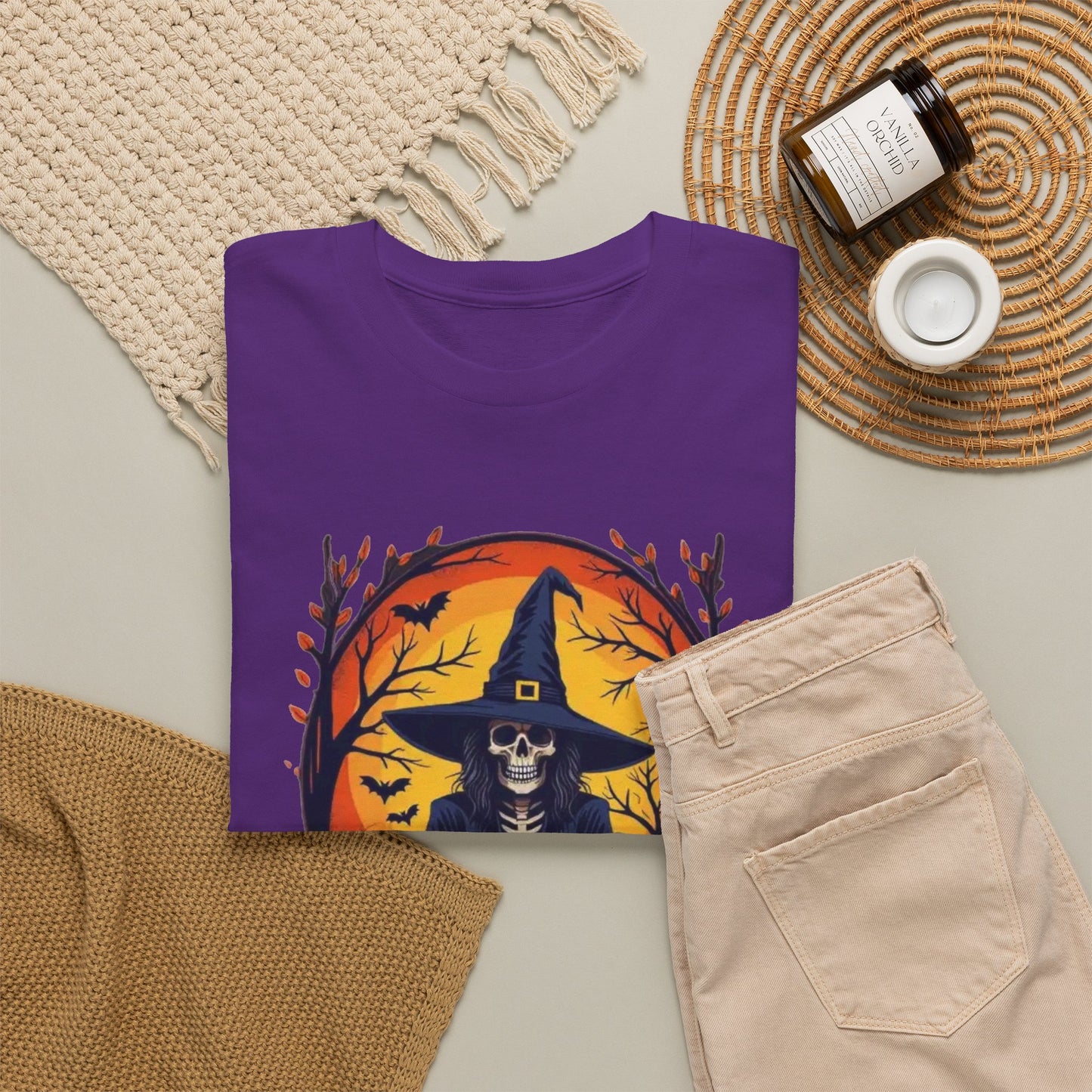 Boo Crew Halloween T-Shirt — Witch Skeleton Spooky Graphic Tee