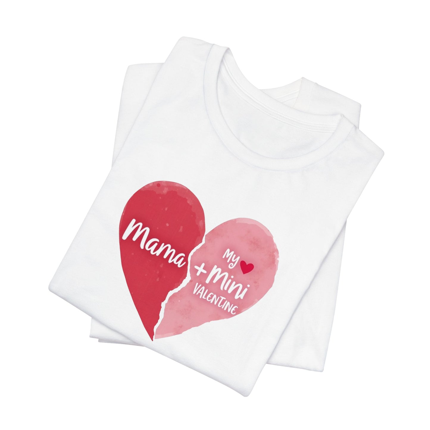 Mama + Mini Valentine T-Shirt — Matching Mother & Child Heart Tee
