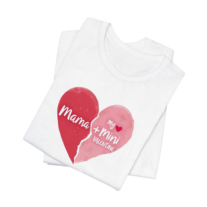 Mama + Mini Valentine T-Shirt — Matching Mother & Child Heart Tee