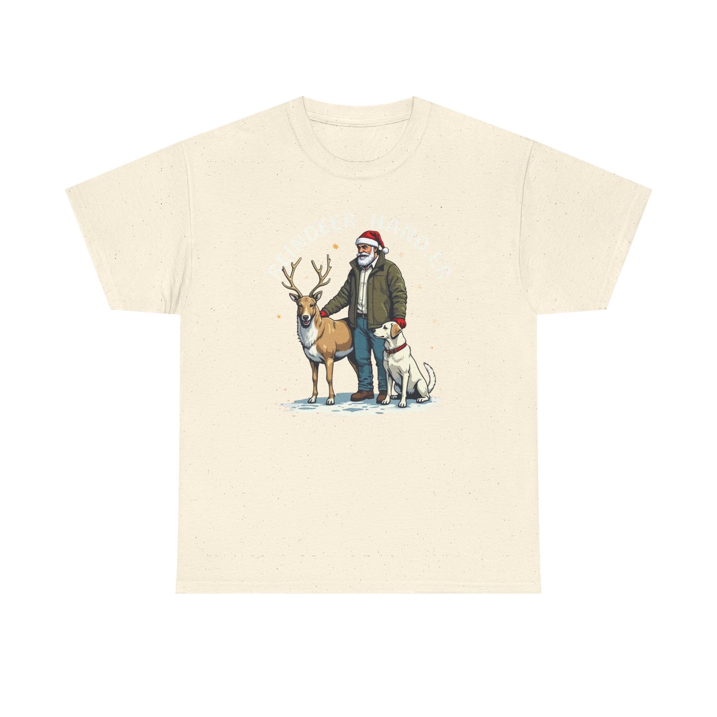 Reindeer Handler T‑Shirt — Santa Handler Graphic Holiday Tee