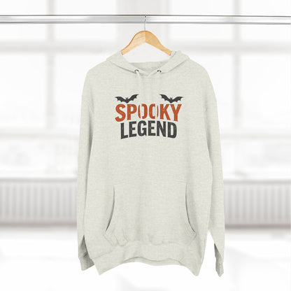 Spooky Legend Hoodie — Halloween Bat Graphic Fleece Sweatshirt