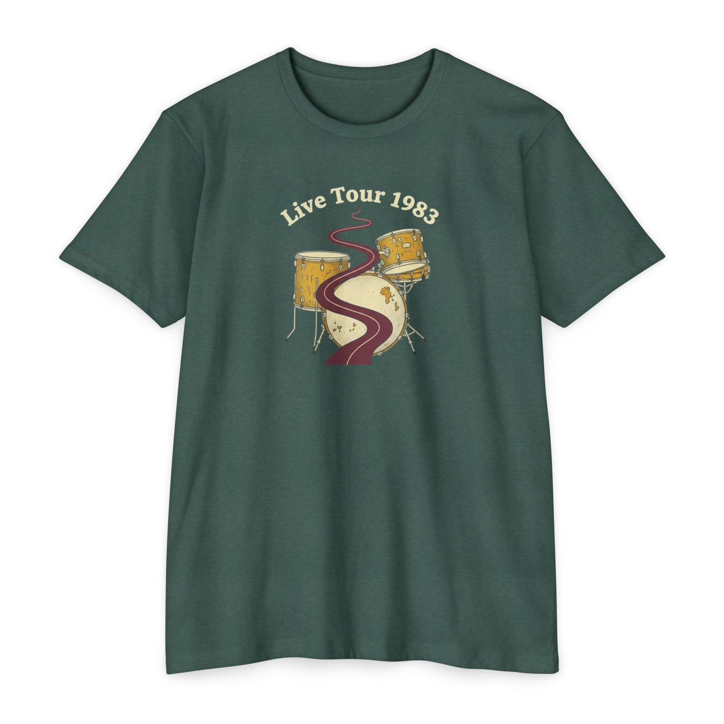 Vintage drums, Unisex CVC Jersey T-shirt