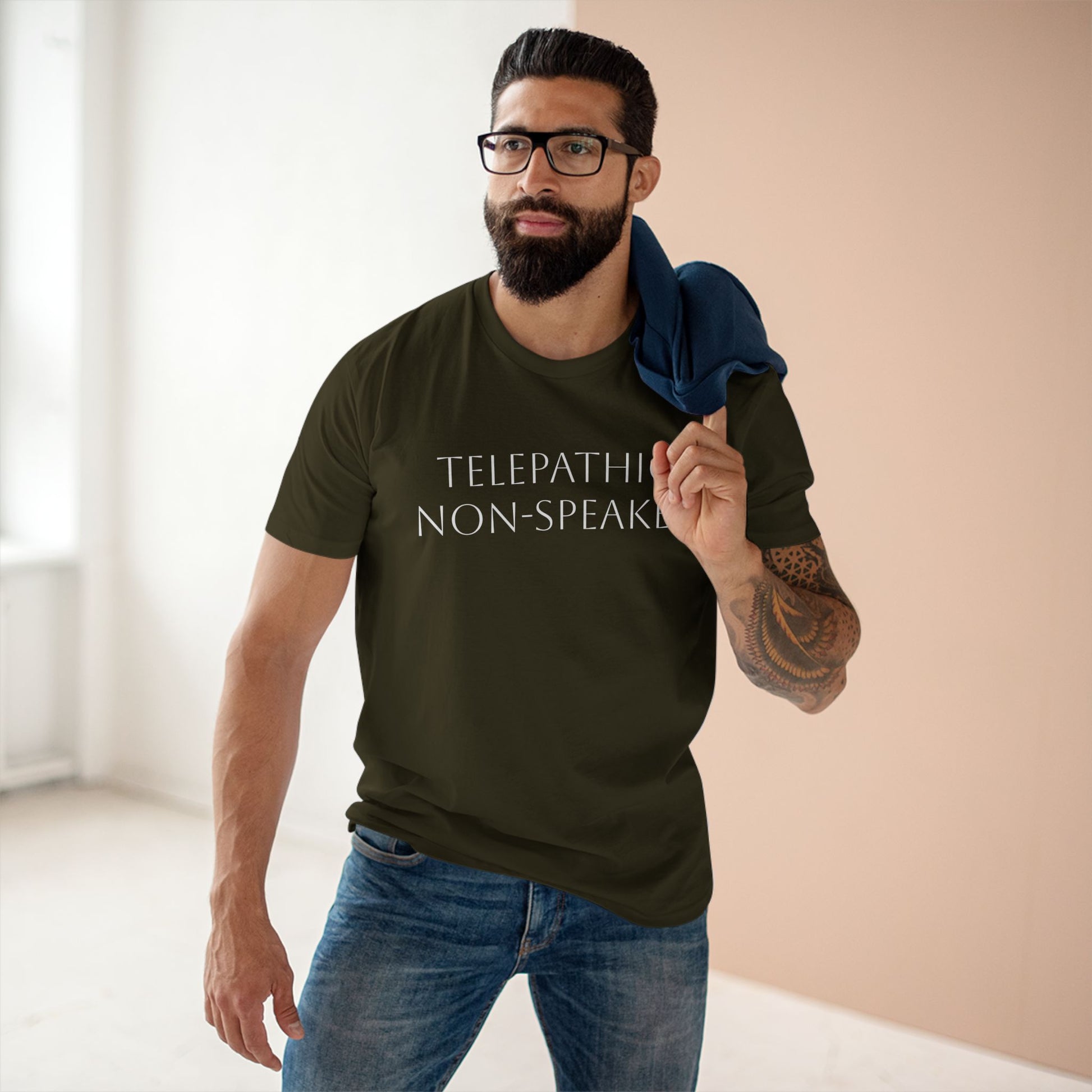 Telepathic Non-Speaker, Adult Staple Tee - Psychonaut Swag