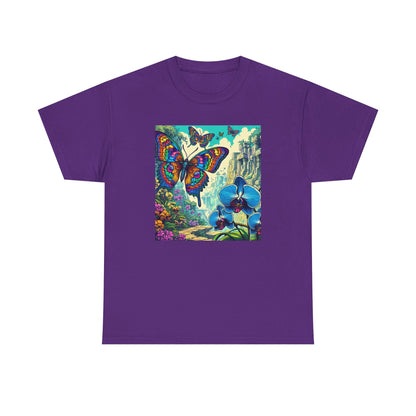 Butterfly Orchid, Unisex Heavy Cotton Tee - Psychonaut Swag
