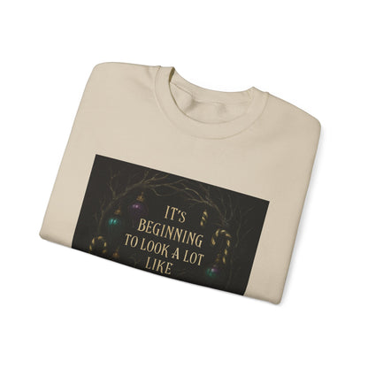 Goth‑Mas Crewneck Sweatshirt — "It's Beginning to Look a Lot Like Goth‑Mas" Holiday Gothic Sweater
