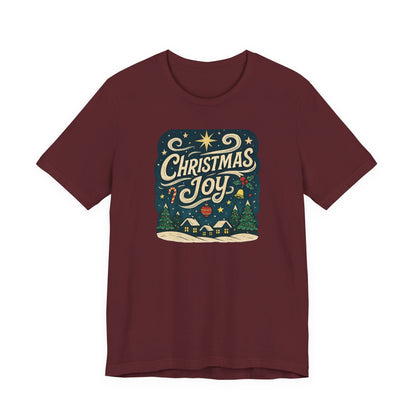 Christmas Joy Holiday T‑Shirt — Festive Winter Village Graphic Tee