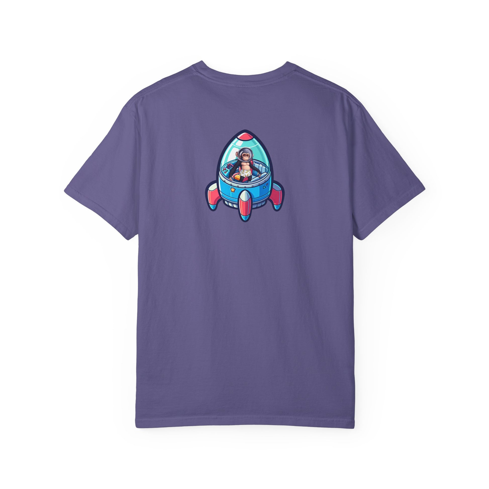 Psychonaut Staple, Chimp in Space Unisex Garment-Dyed T-shirt - Psychonaut Swag