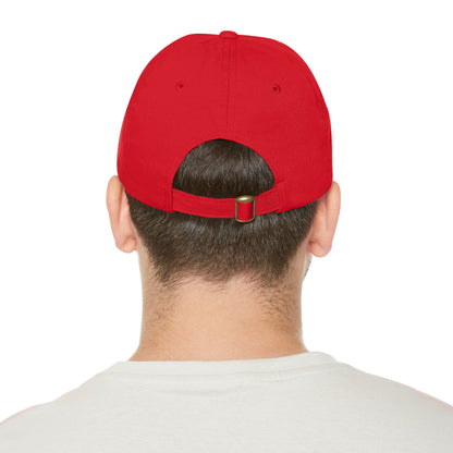 Extruder2Plate, Dad Hat with Leather Patch (Round)