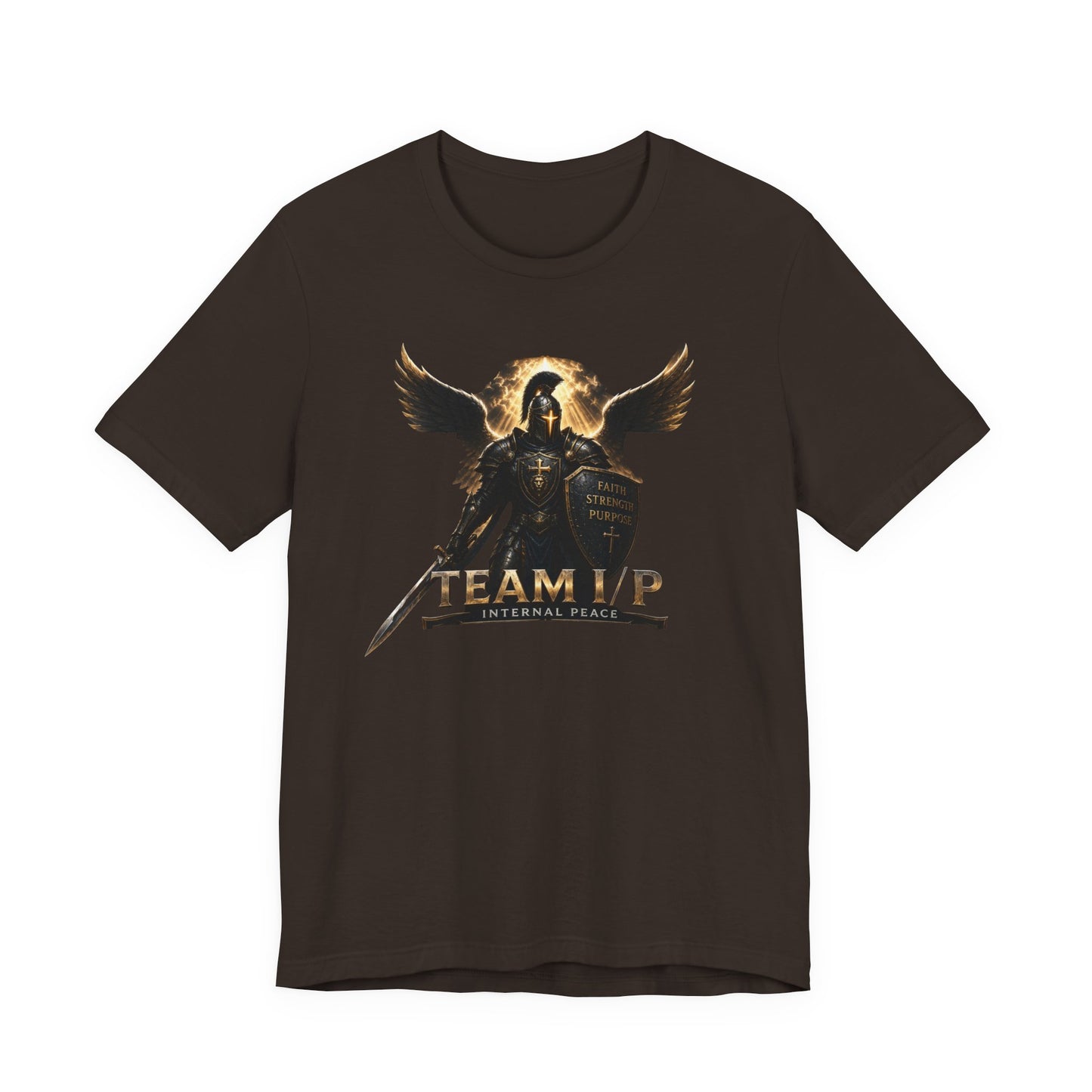 Team Internal Peace, Guardian of The Cross Tee — Military Brotherhood Graphic T-Shirt