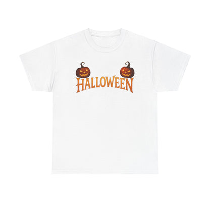 Halloween Pumpkin Graphic Tee, Unisex Cotton T-Shirt, Fall Fashion, Halloween Costume, Trick or Treat Shirt