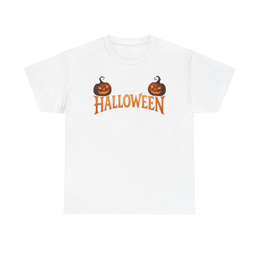 Halloween Pumpkin Graphic Tee, Unisex Cotton T-Shirt, Fall Fashion, Halloween Costume, Trick or Treat Shirt