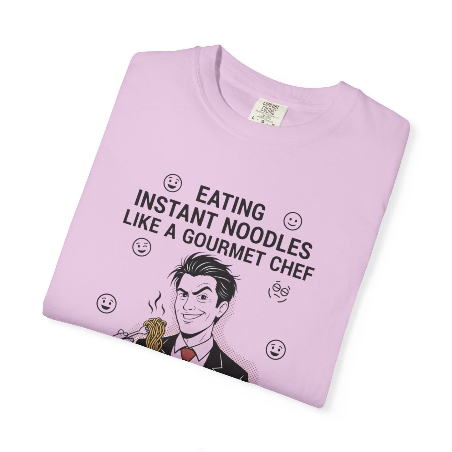 Instant Noodles Gourmet T-Shirt — Funny Chef Illustration Tee
