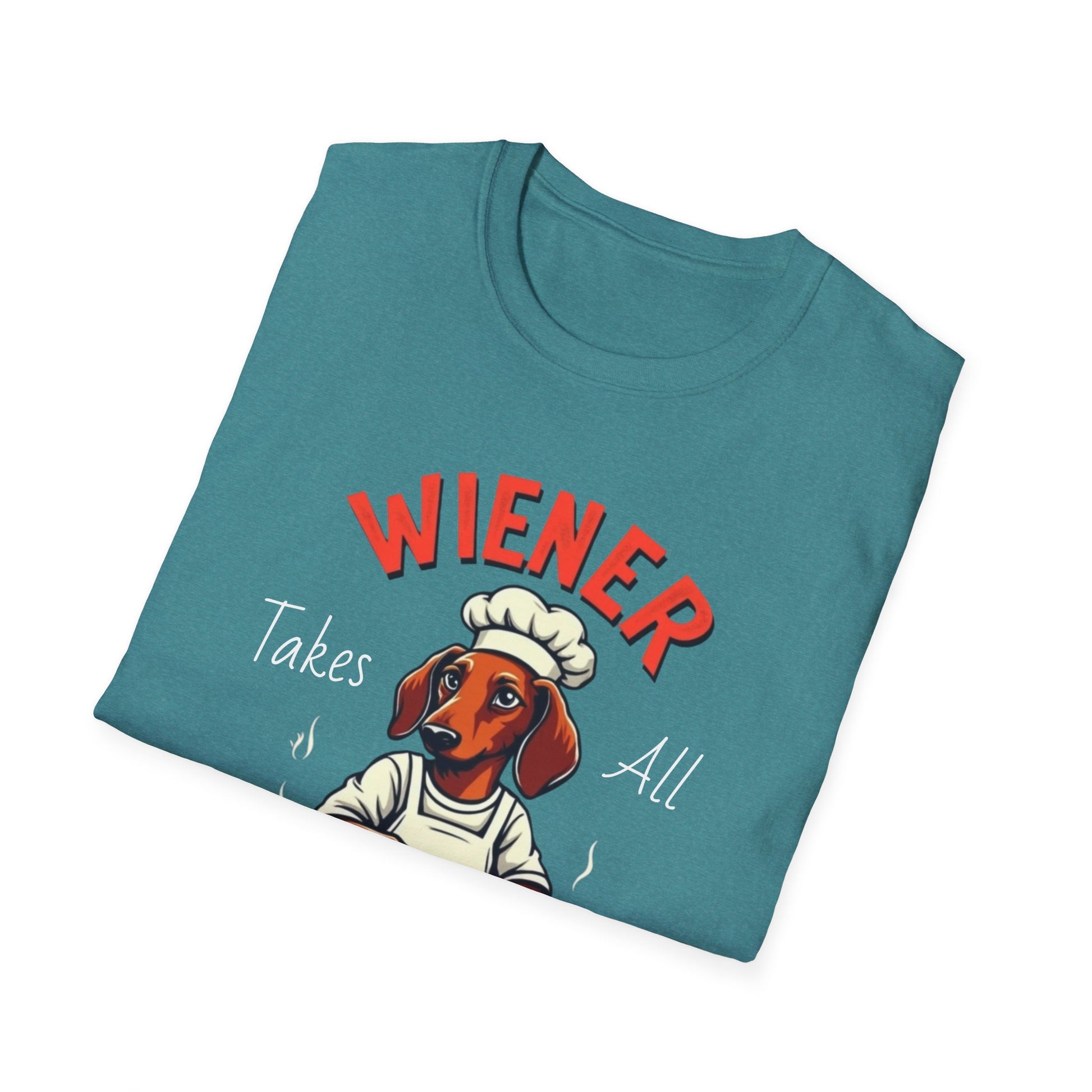 Wiener takes all, Dog Humor T-Shirt, Funny Pet Lover Gift, Cute Dog Tee, Unisex Funny Shirt, Dog Lover's Apparel - Psychonaut Swag