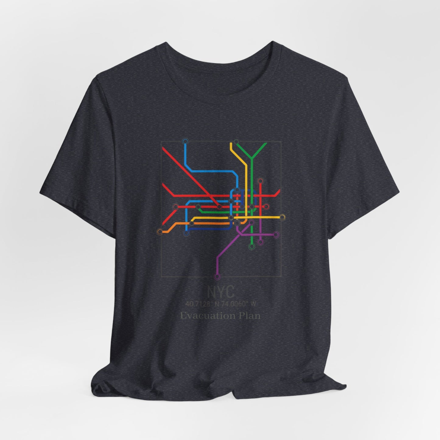 NYC Evacuation Plan, Unisex Jersey Short Sleeve Tee