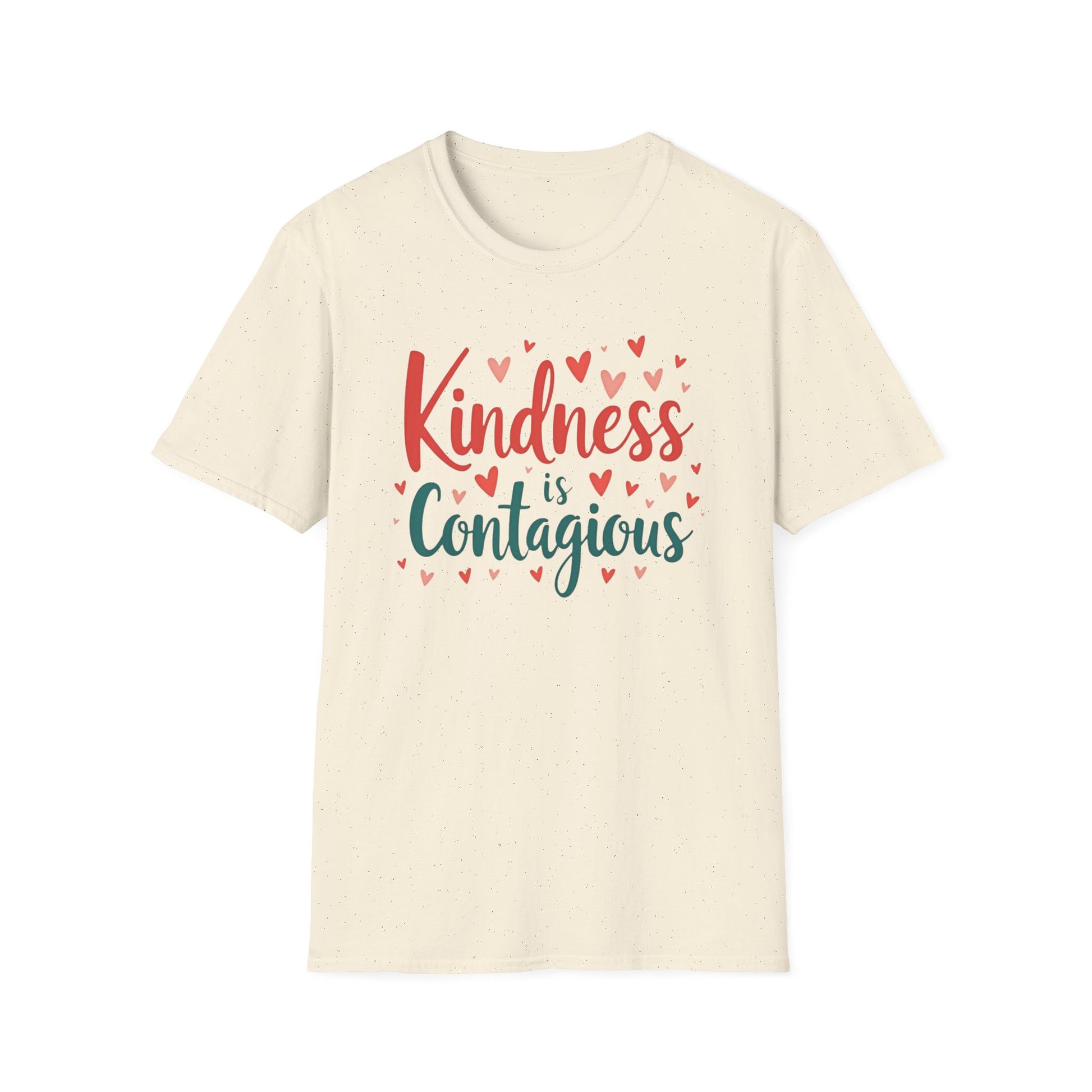 Kindness is Contagious T-Shirt | Unisex Softstyle Tee, Inspirational Apparel, Gift for Friends, Positive Vibes, Everyday Wear - Psychonaut Swag
